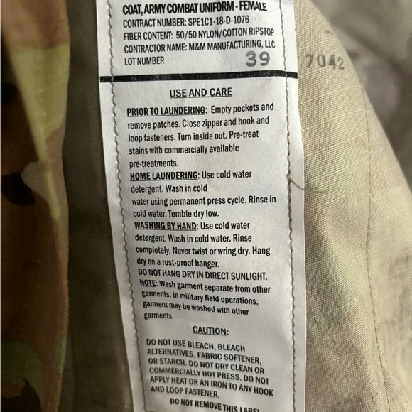 Female Military OCP Blouse size 33 Short - Picture 6 of 6